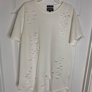 🔥Hot Sale🔥Men Cut up Design Crew Neck Tees. Size: Medium